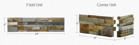 Grey Cultured Ledge Quartzite Stone Veneer For Exterior And Interior Wall