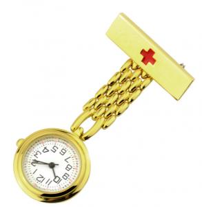 China Cross Nurse Watch Imported Quartz Japanese PC21S Movement Retro Medical Pocket Watch Gift on sale