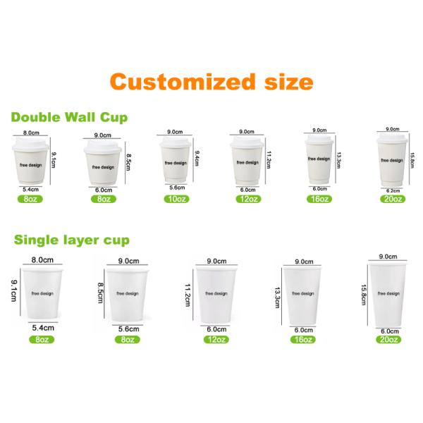 Paper cup with custom logo