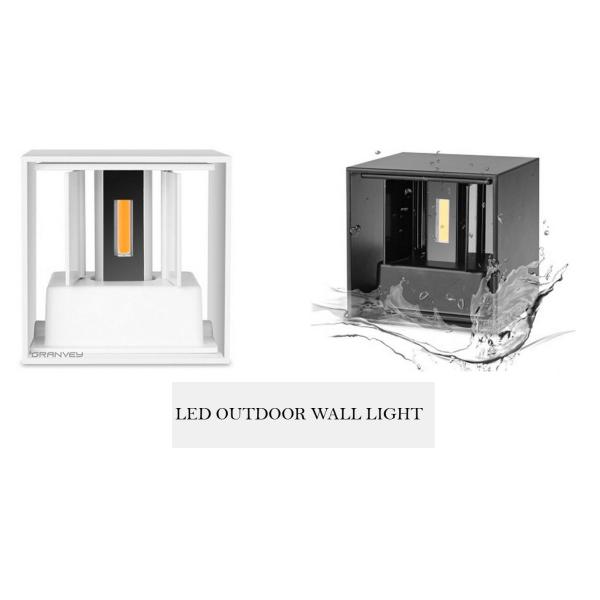 7W Angle Adjustable LED Outdoor Wall Lights Square Cube IP65 For Wall Art