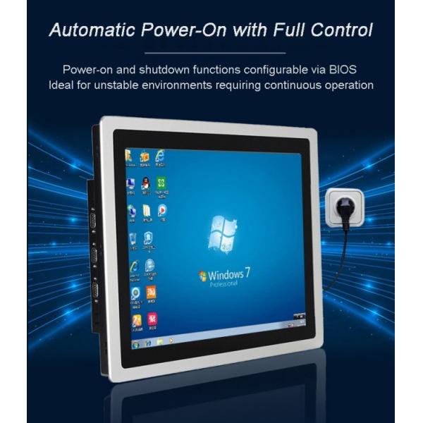 21.5 Inch LCD Monitor Ip65 Panel Mount Embedded Capacitive Fully Enclosed Aluminum Touch Industrial Control Screen