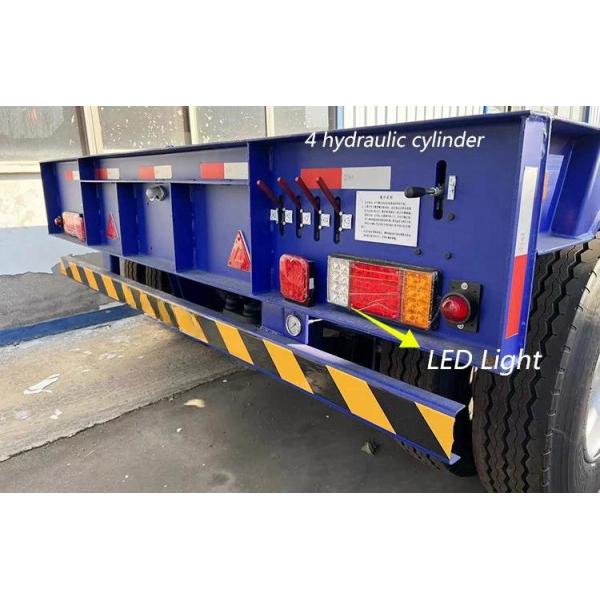 Gooseneck Low Bed Semi Trailer 80 Ton Detachable Gooseneck Lowboy Trailers