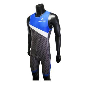Quality Onepiece Cool Triathlon Clothing Sleeveless Flatlock Stitching XS To XXXL for sale