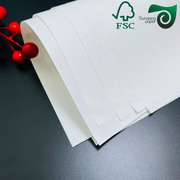High Density White Kraft Paper Sheets Available In 300gsm 350gsm 400gsm Specifically Designed For Food Packaging