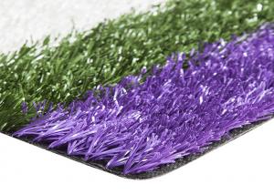 China Smooth Coloured Tennis Court Artificial Turf , Coloured Fake Grass UV Resistance on sale