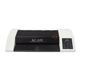 Quality Gold color, black color and digital display pouch laminator with 4 rollers, heating lamp for sale