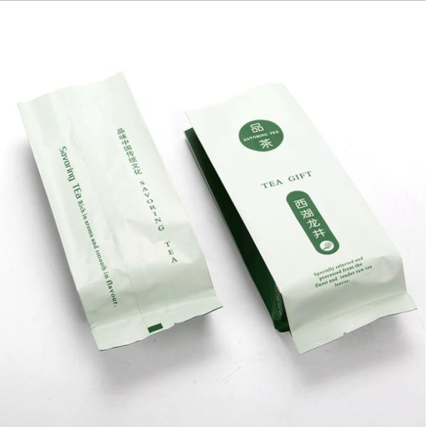 Tin tie tea pouch bag, coffee bean packaging stand up k kraft paper tea paper bag with window Cookie choco pouch