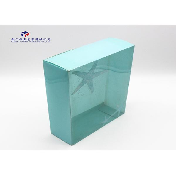 Full Blue Color PET Custom Printed Plastic Boxes Easily Assembled Long Life Time