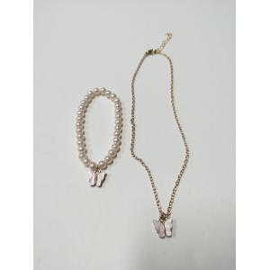 Quality Gold Silver Childrens Butterfly Necklace Lightweight Multi Function for sale