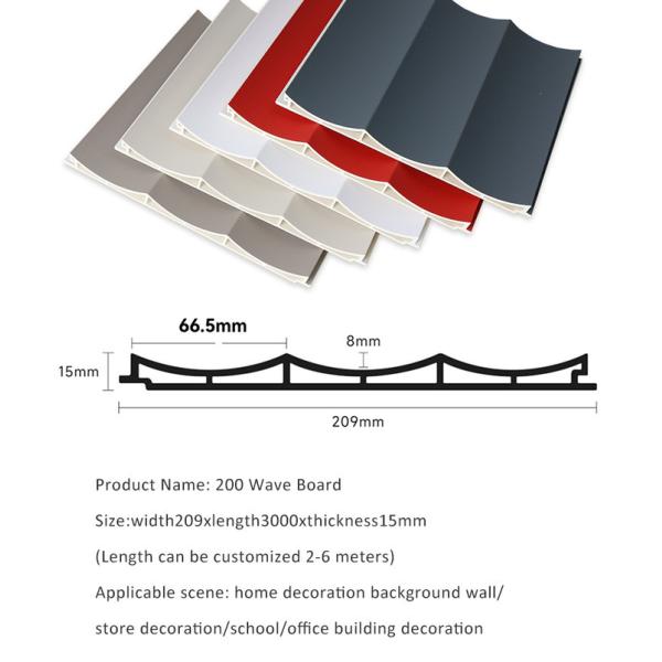 Antibacterial WPC Wood Panel Wood Plastic Composite Cladding Wall Panel