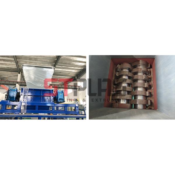 Wood Plastic Shredder Machine / Double Shaft Shredder Machine CE SGS Pass