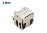 PA6T PBT RJ45 Female Connector Socket Elastic Shell Shield