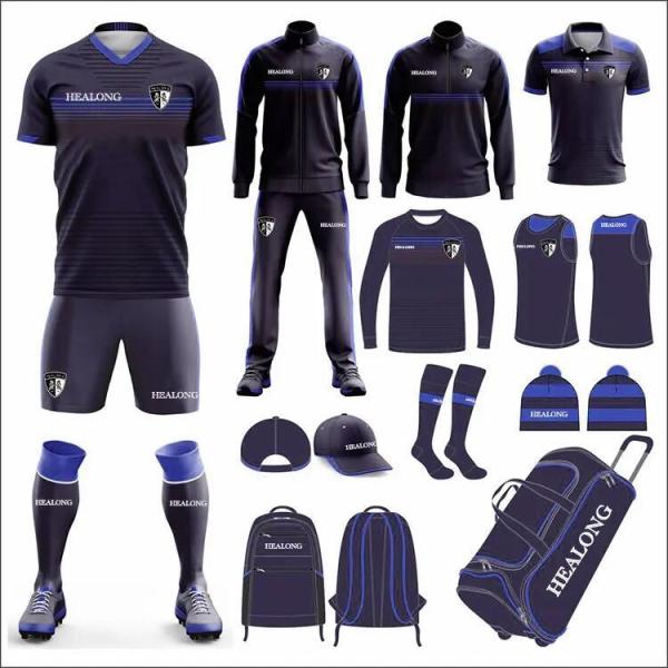 a Series of Soccer Training Team Set Uniform Jersey Clothing Sportswear