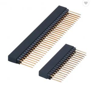 Quality DIP Single Double Rows Au Flash 2.54mm Pitch Female PCB Connector PC104 PA6T for sale