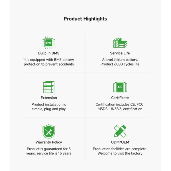 12.8V LFP Rechargeable Solar Battery for Home Power 50Ah 100Ah 200Ah 300Ah 400Ah
