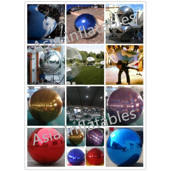 Attractive Inflatable Mirror Ball Helium Balloon And Blimps Advertising