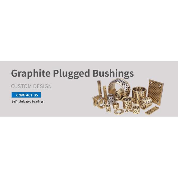 Manganese Bronze Bushing Packaging Machinery Graphite Plugged Bushings Replacement Parts For Plastic Injection Machinery