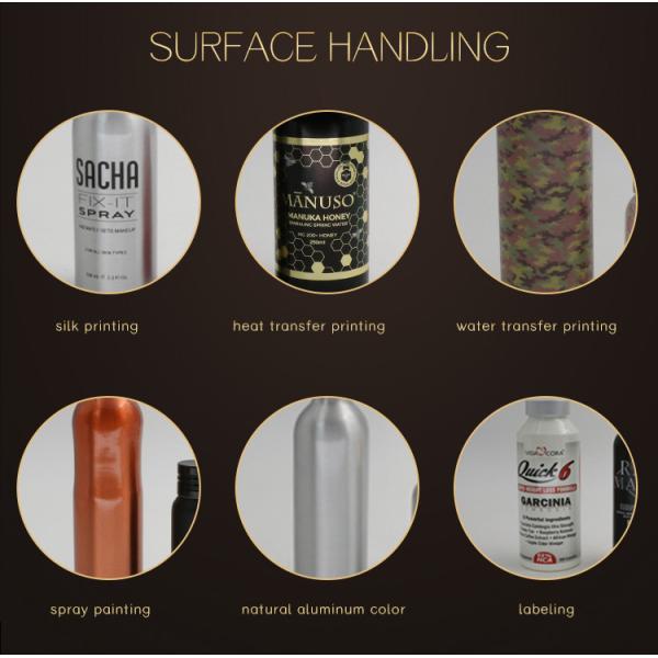 Food Grade Inner Coating Empty 120ml Aluminum Beverage Bottle