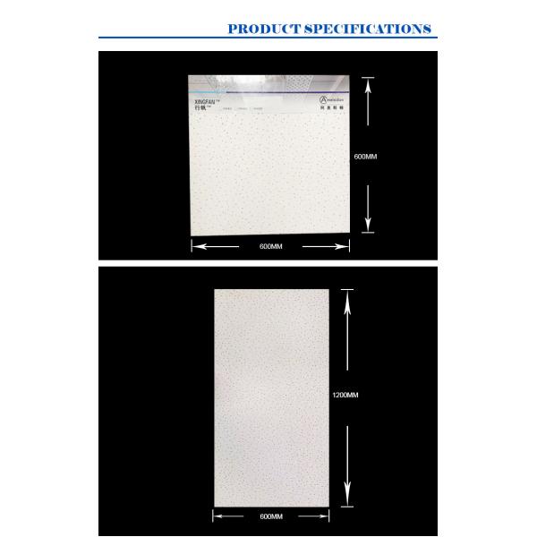 Hotel Fireproof Mineral Fibre Acoustic Tile for Soundproofing Panels