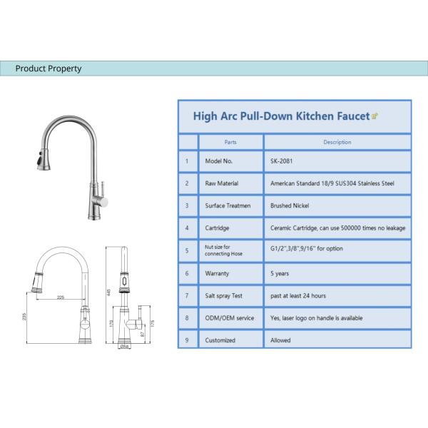 Three Mode Spray Head Kitchen Faucet Touch Control Kitchen Tap CUPC 5.24L/Min