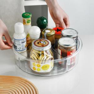 Quality Plastic Rotating Storage Container Clear Turntable For Cabinet for sale