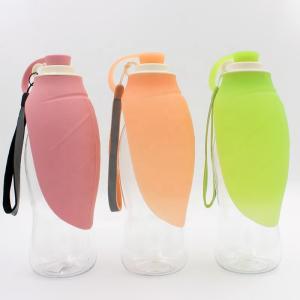 Quality 580ml 20OZ Leaf Leak Proof Pet Water Dispenser Bottle for sale