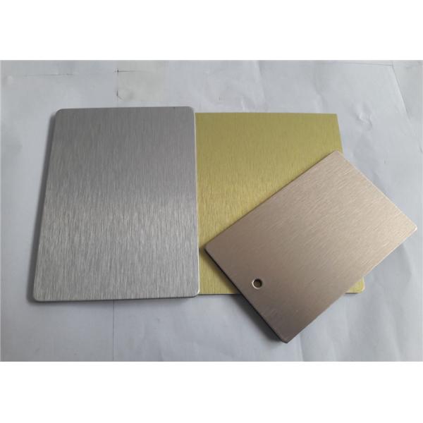 Width Customized Brushed Aluminum Plate Installation Convenient Recycled Environmentally
