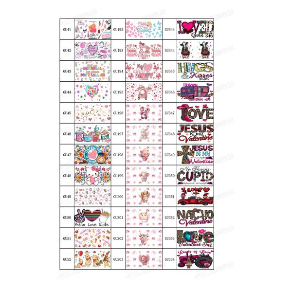 Digital UV Printing Custom UV DTF Cup Wraps For 16oz Can Tumblers