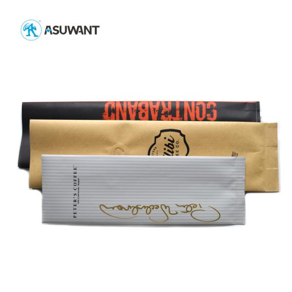 Custom Printing Coffee Bag Side Gusset Stand Up Pouches Plastic Zipper Packaging