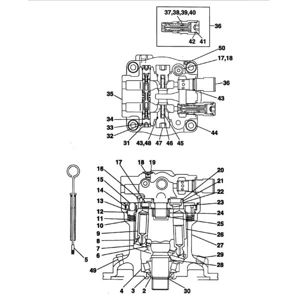 Sumitomo Excavator Hydraulic Swing Motor SH200A3 New KRC0226 LJ01076