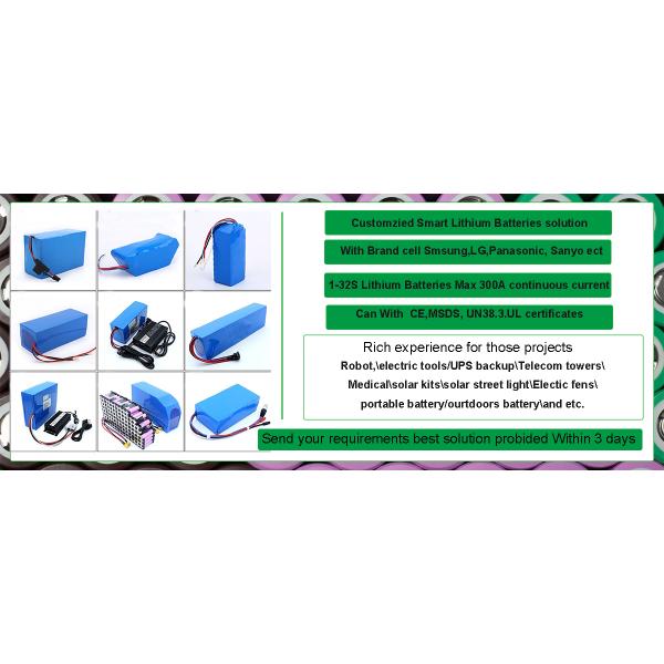 Smart Lithium 29.6v 10Ah 15.6Ah 20Ah 30Ah 18650 21700 Li-Ion Battery For Solar Powered Irrigation System