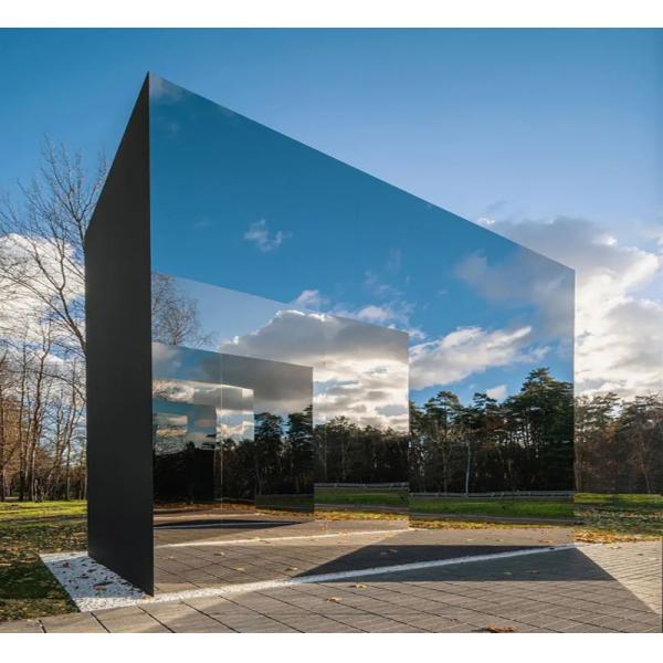 Commercial Buildings Decorative Wall Panels 5.0mm Mirror Aluminum Cladding Panels Novel Style