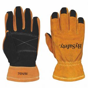 China Heat Resistance Eversoft Cowskin Structural Firefighter Gloves NFPA 1971 on sale