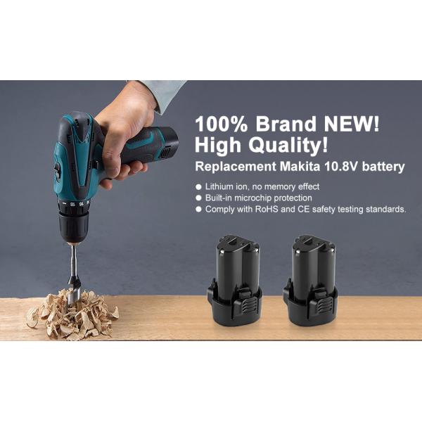 FCC RoHS Cordless Drills Battery 10.8V 3.5AH Makita Battery Packs