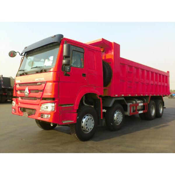 White / Red / Customized HOWO Dump Truck For Heavy Haulage Cargo Customization