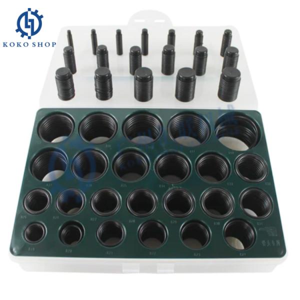 Kobelco 666Pcs O-Ring Box NBR 90 Shore 42 Sizes Oil Seal Kit for SK100 SK200 SK300 Hyundai R200-5 R210-7 R215 Excavator