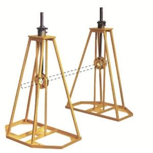 Quality Stringing Tools 30-50KN Lever Type Cable Drum Simple Reel Pay-off Stand for sale