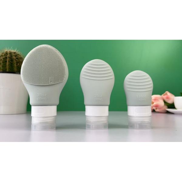 OEM Grey Silicone Cleansing Brush Face Silicone Scrubber Electric