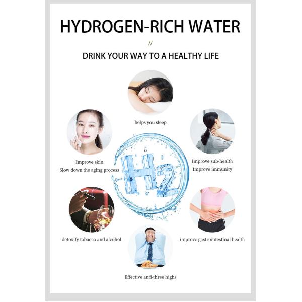 Household Travel Office Portable Alkaline Hydrogen Ionizer Hydrogen Bottle 350ml
