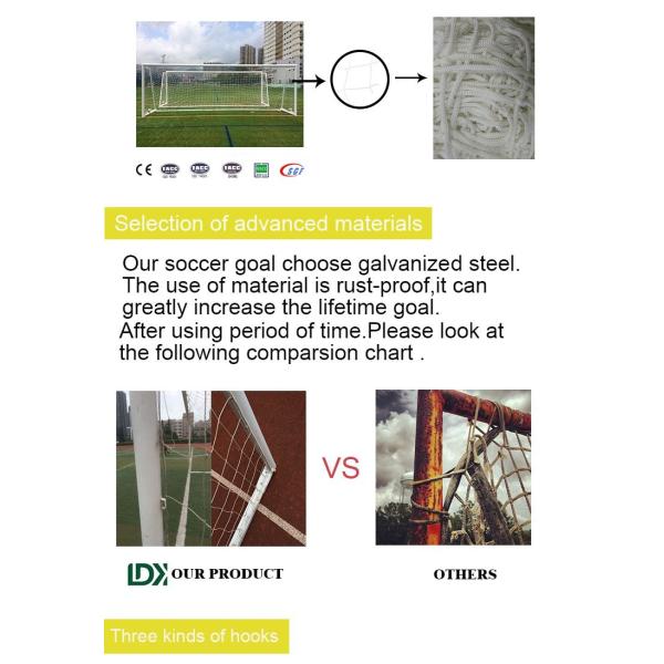 Anti Acid Anti Wet Metal Goal Posts Underground Pop Up Football Goals