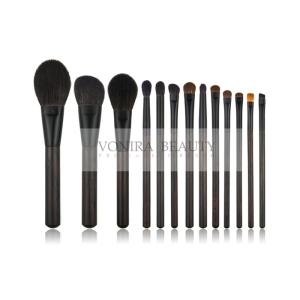 Luxury Nature Ebony Wooden Handle Nature Hair Makeup Brush Kit
