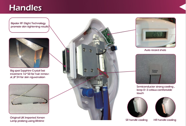 Newest factory hot sale Optimal inpulse technology for fast and painless hair removal machine SHR IPL skin rejuvenation