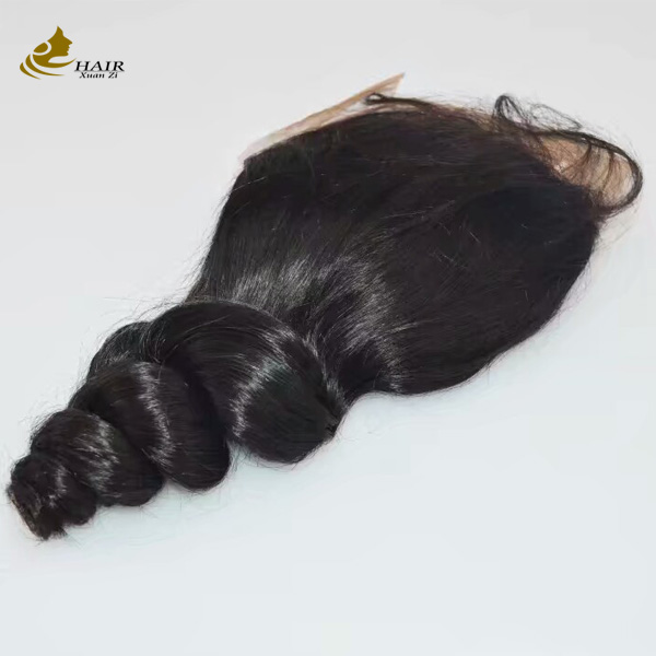 Straight Brazilian Closure Hair Piece Lace Closure And Bundles 4X4