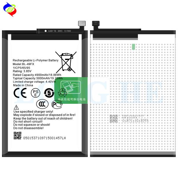 BL-49FX X655 5000mAh Battery for Infinix Hot 9 Mobile Phone Rechargeable Batteries