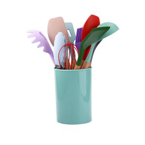 Quality Customized Kitchen Cookware Accessories Silicone Kitchen Utensils With Holder for sale