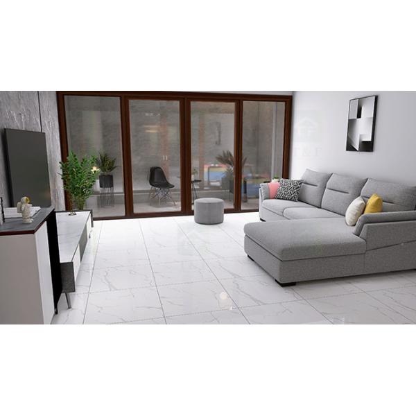 White Marble Glazed Tiles Ceramic Flooring Porcelain Tiles 600X600 For Floor And Wall