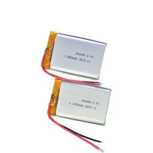 Quality Rechargeable 803450 1500mah 3.7 Volt Li Polymer Battery for sale