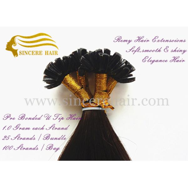 20" Remy Human Hair Extensions Pre Bonded U Tip Hair Extensions for sale 20 Inch Remy Human Hair Extensions 1.0 G Pre Bonded U Tip Hair Extensions For Sale