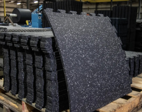 Rubber granules color samples