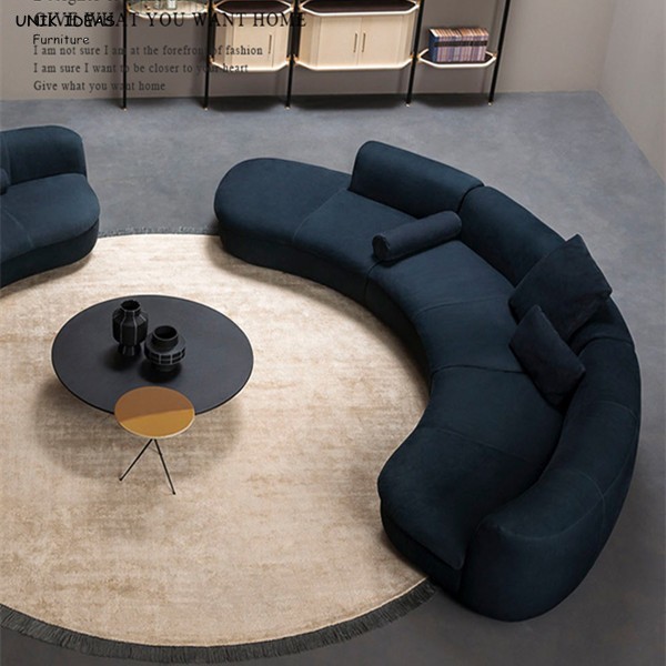 Leather Blue Velvet Upholstered Sofa Bed Contemporary Leather Couch Set